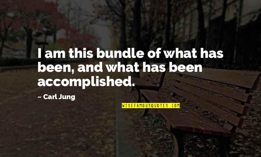 Multiple Sclerosis Quotes By Carl Jung: I am this bundle of what has been,