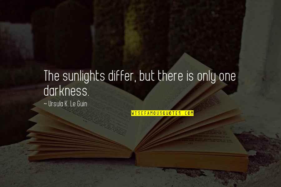 Munching Quotes By Ursula K. Le Guin: The sunlights differ, but there is only one