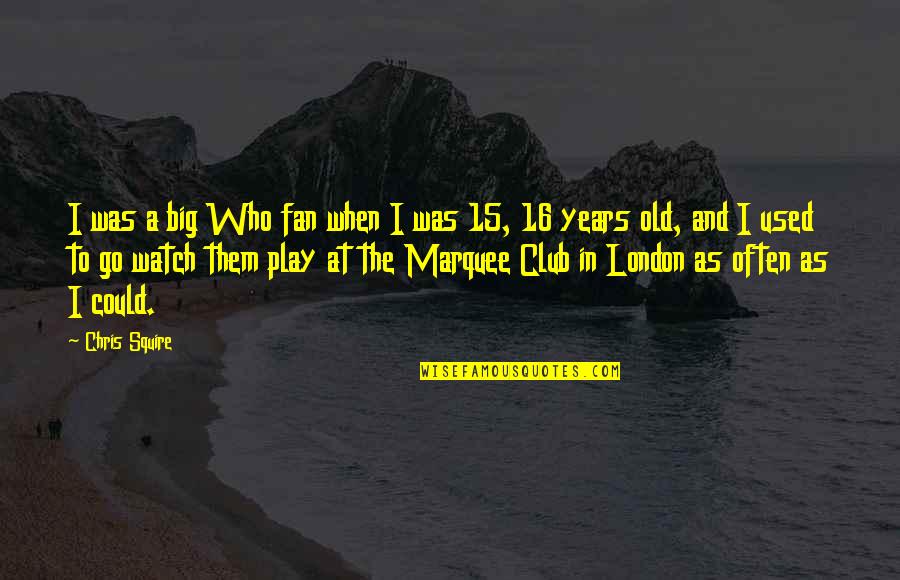 Muntii Ural Quotes By Chris Squire: I was a big Who fan when I Muntii Ural Quotes By Chris Squire: I was a big Who fan when I