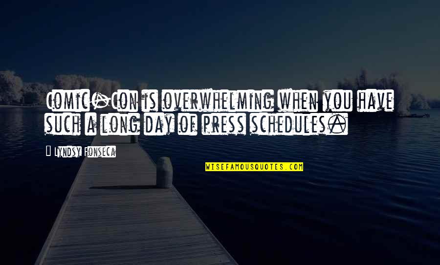 Mureya Quotes By Lyndsy Fonseca: Comic-Con is overwhelming when you have such a