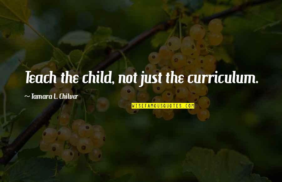 Mushiness Means Quotes By Tamara L. Chilver: Teach the child, not just the curriculum. Mushiness Means Quotes By Tamara L. Chilver: Teach the child, not just the curriculum.