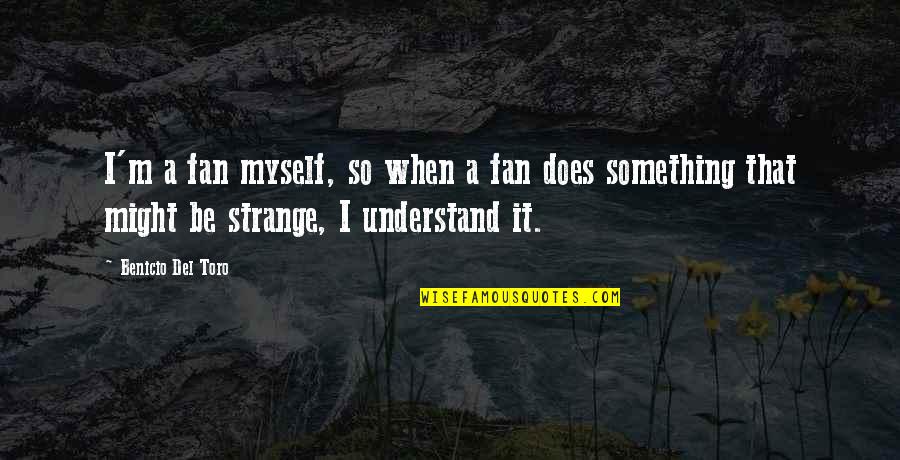 Music And Social Change Quotes By Benicio Del Toro: I'm a fan myself, so when a fan