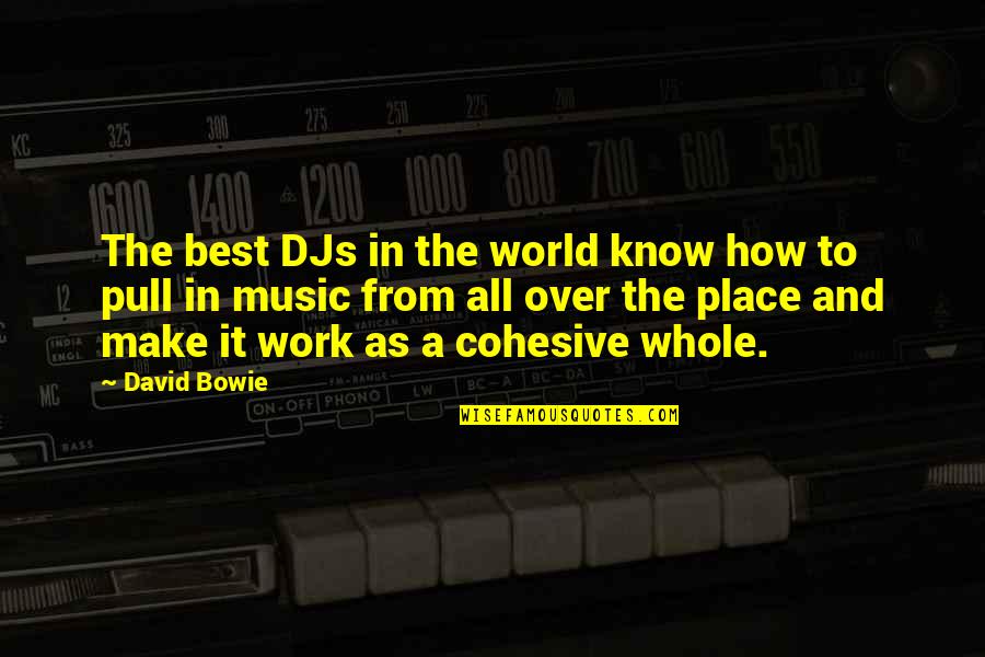 Music And Work Quotes By David Bowie: The best DJs in the world know how