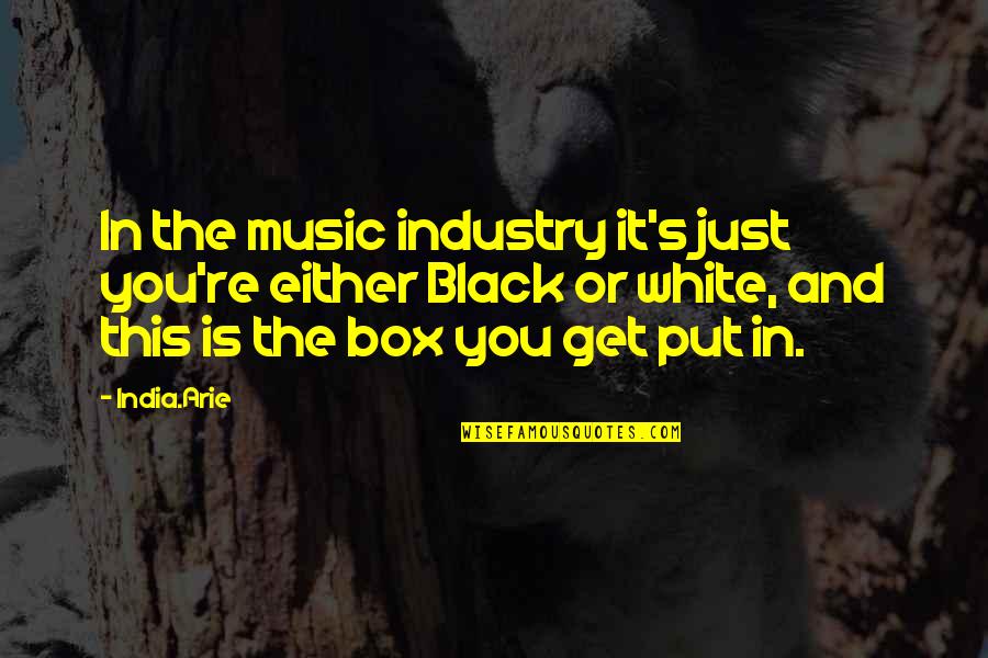 Music Boxes Quotes By India.Arie: In the music industry it's just you're either Music Boxes Quotes By India.Arie: In the music industry it's just you're either