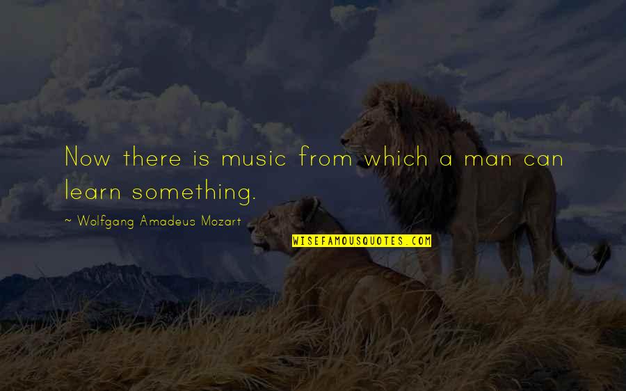 Music From Mozart Quotes By Wolfgang Amadeus Mozart: Now there is music from which a man