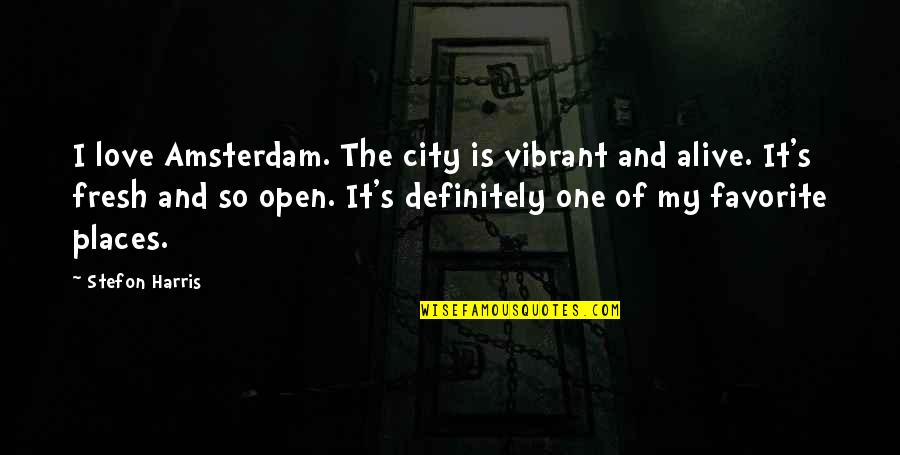 Music In Tamil Quotes By Stefon Harris: I love Amsterdam. The city is vibrant and Music In Tamil Quotes By Stefon Harris: I love Amsterdam. The city is vibrant and