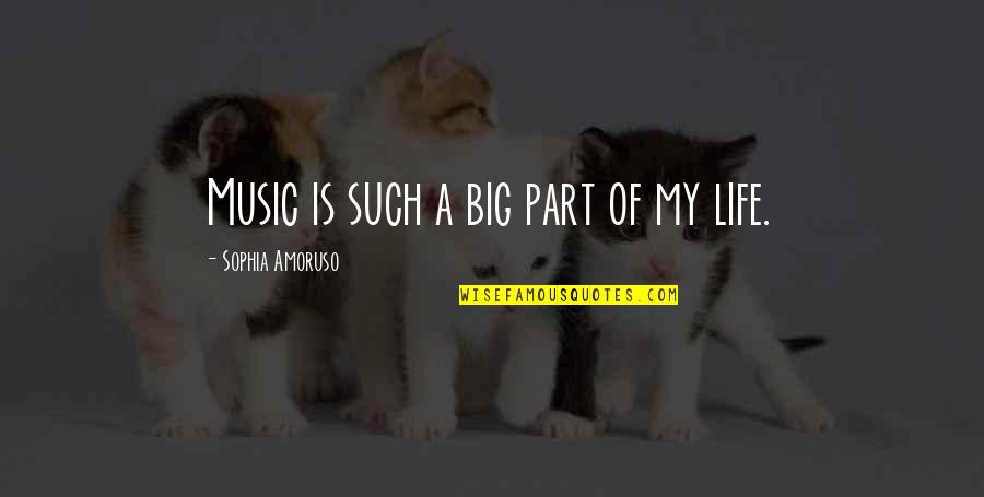 Music Is Life Quotes By Sophia Amoruso: Music is such a big part of my