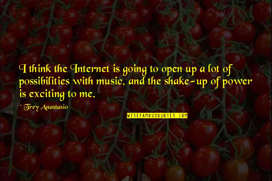 Music Is Power Quotes By Trey Anastasio: I think the Internet is going to open Music Is Power Quotes By Trey Anastasio: I think the Internet is going to open