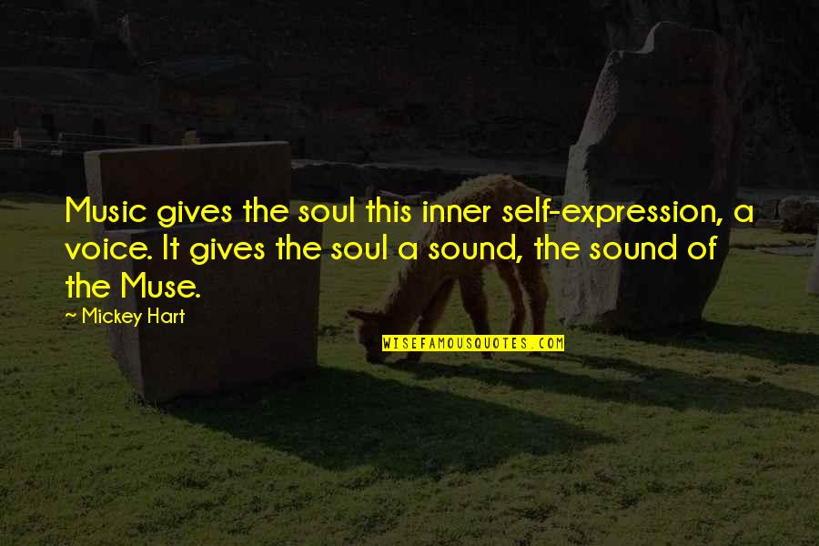 Music Is The Expression Of The Soul Quotes By Mickey Hart: Music gives the soul this inner self-expression, a Music Is The Expression Of The Soul Quotes By Mickey Hart: Music gives the soul this inner self-expression, a
