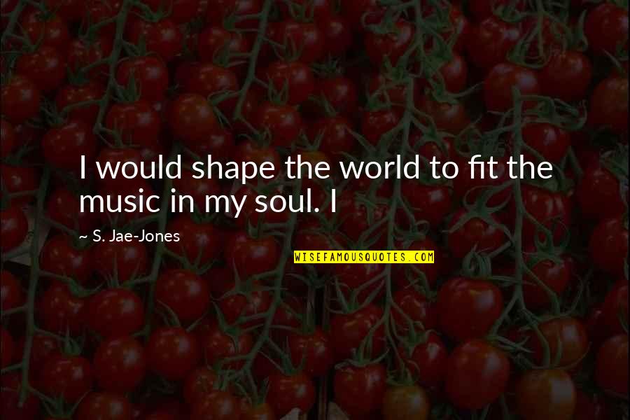 Music To The Soul Quotes By S. Jae-Jones: I would shape the world to fit the
