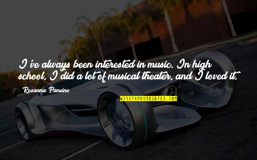 Musical Quotes By Rosanna Pansino: I've always been interested in music. In high