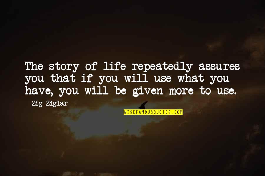 Mustafaa Dias Quotes By Zig Ziglar: The story of life repeatedly assures you that