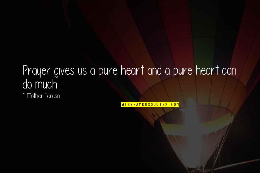 Mustangings Quotes By Mother Teresa: Prayer gives us a pure heart and a Mustangings Quotes By Mother Teresa: Prayer gives us a pure heart and a