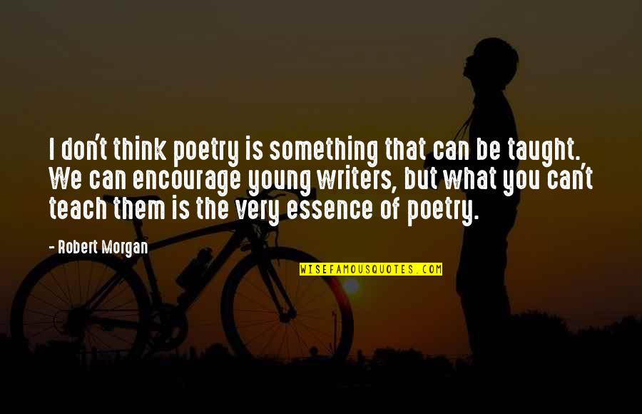 Mutairi Quotes By Robert Morgan: I don't think poetry is something that can