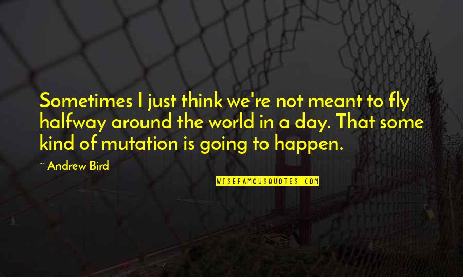 Mutation Quotes By Andrew Bird: Sometimes I just think we're not meant to