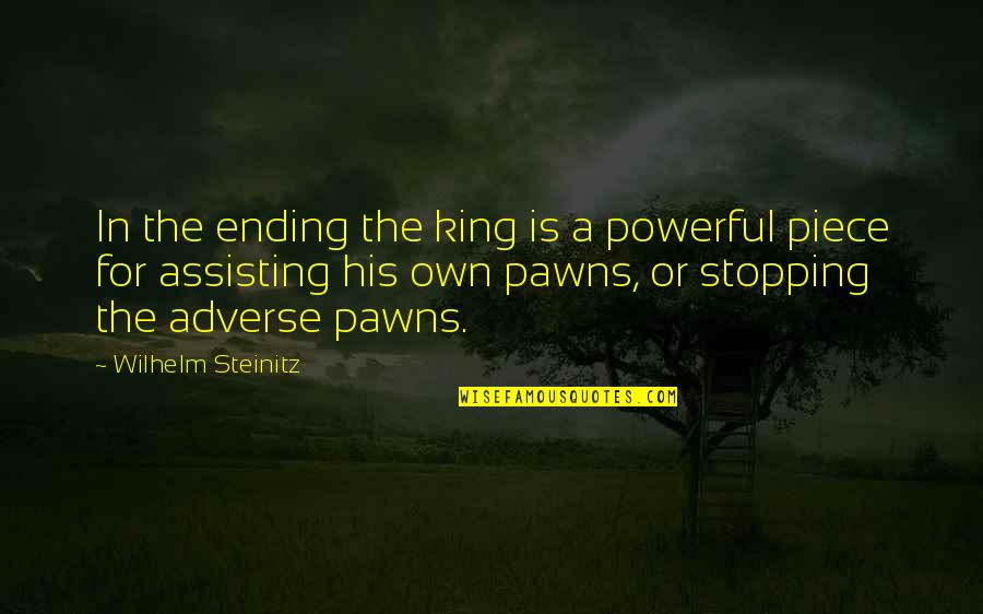 Mutna Glava Quotes By Wilhelm Steinitz: In the ending the king is a powerful