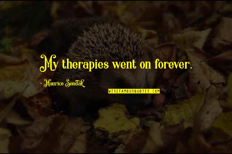 Muttonhead Crossword Quotes By Maurice Sendak: My therapies went on forever. Muttonhead Crossword Quotes By Maurice Sendak: My therapies went on forever.