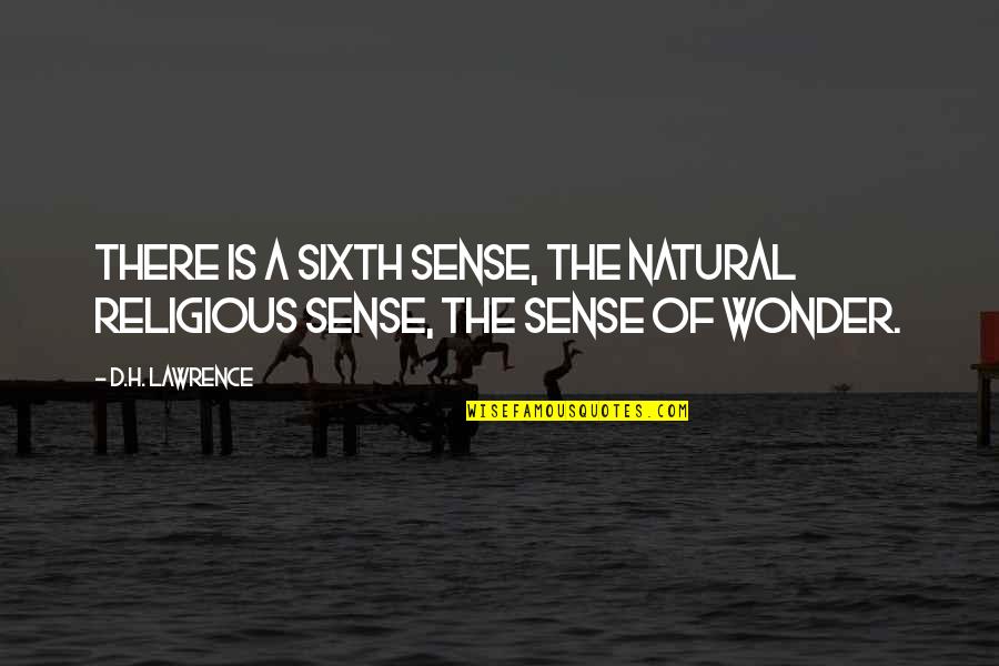 Mxc Quotes By D.H. Lawrence: There is a sixth sense, the natural religious