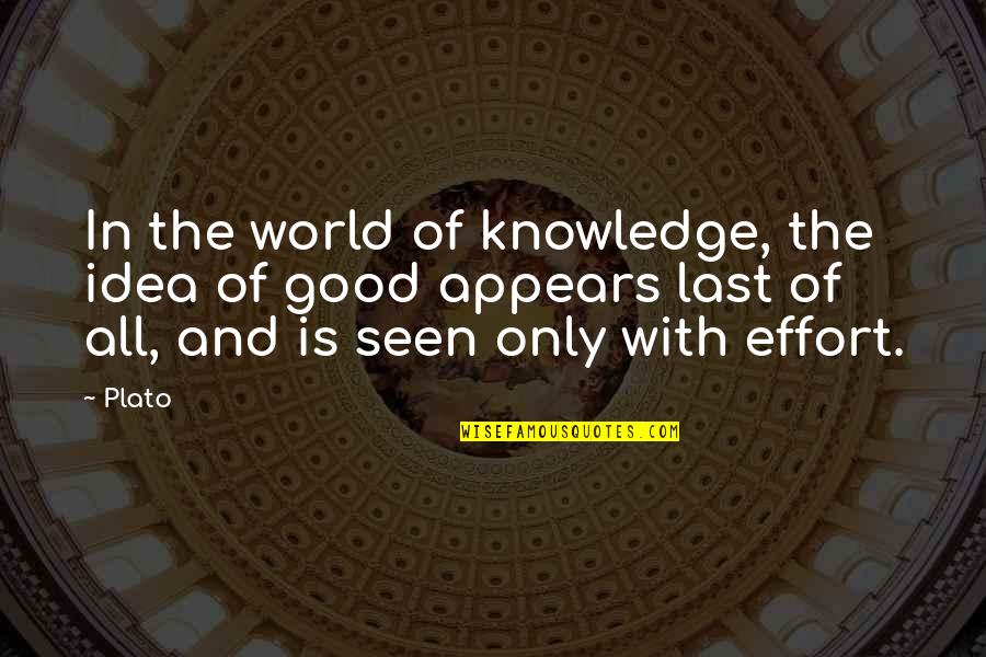 My 21st Birthday Quotes By Plato: In the world of knowledge, the idea of