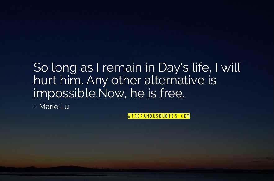 My 7th Birthday Quotes By Marie Lu: So long as I remain in Day's life,