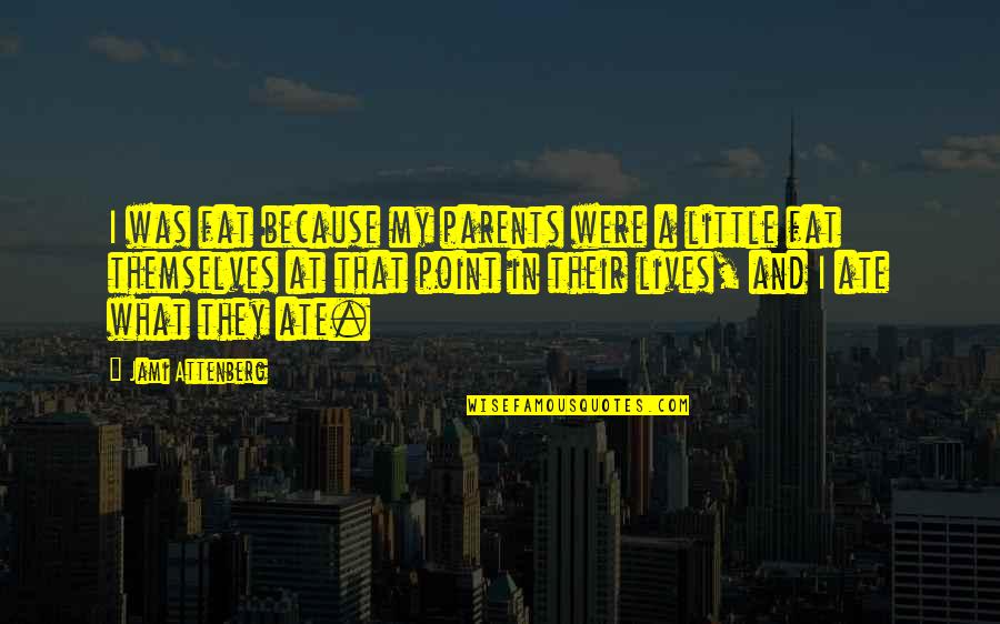 My Ate Quotes By Jami Attenberg: I was fat because my parents were a