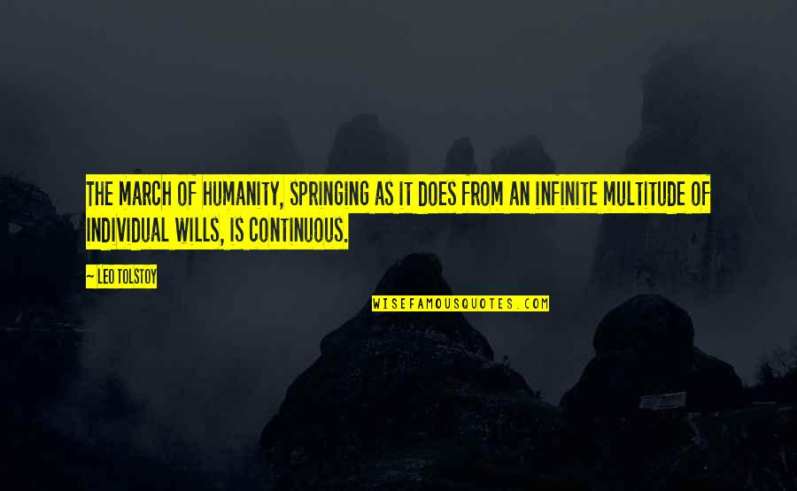 My Axa Quotes By Leo Tolstoy: The march of humanity, springing as it does My Axa Quotes By Leo Tolstoy: The march of humanity, springing as it does