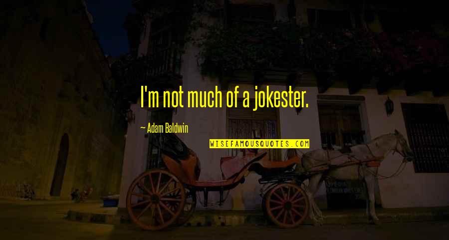 My Baby Grown Up Quotes By Adam Baldwin: I'm not much of a jokester.