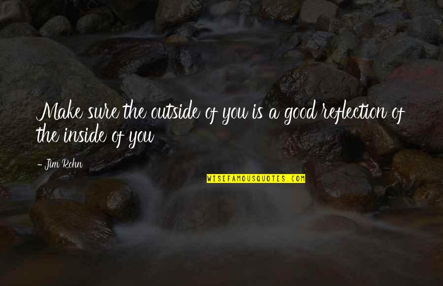My Biggest Regret Quotes By Jim Rohn: Make sure the outside of you is a