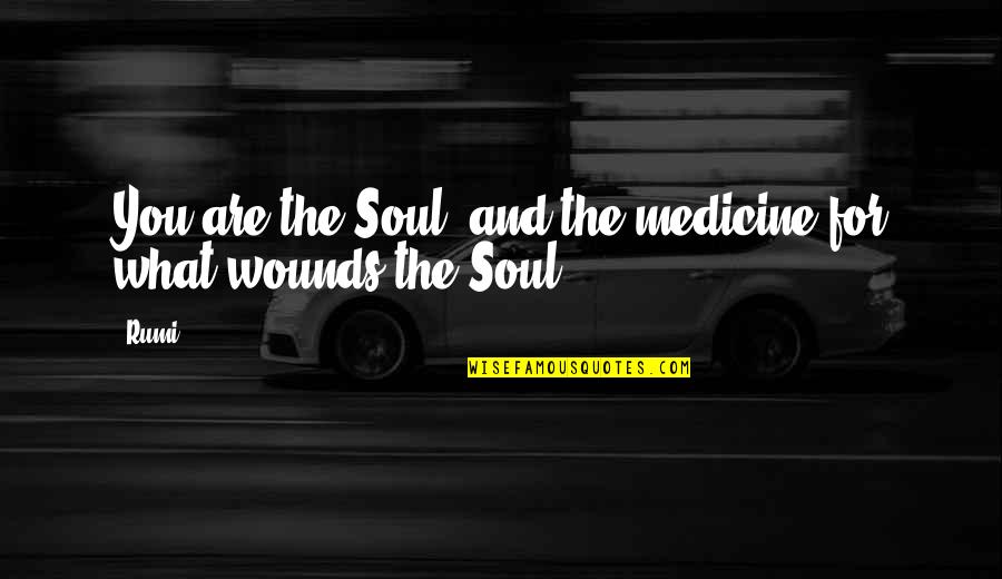 My Child's Smile Quotes By Rumi: You are the Soul and the medicine for