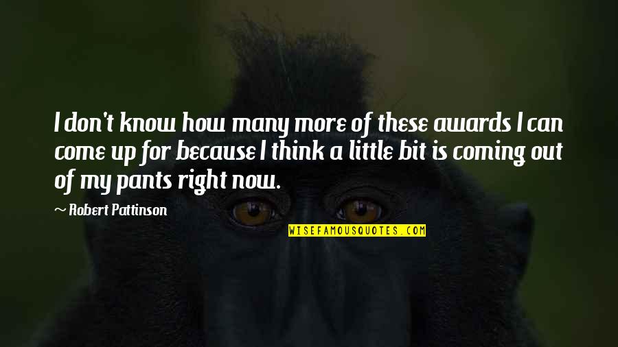 My Come Up Quotes By Robert Pattinson: I don't know how many more of these My Come Up Quotes By Robert Pattinson: I don't know how many more of these