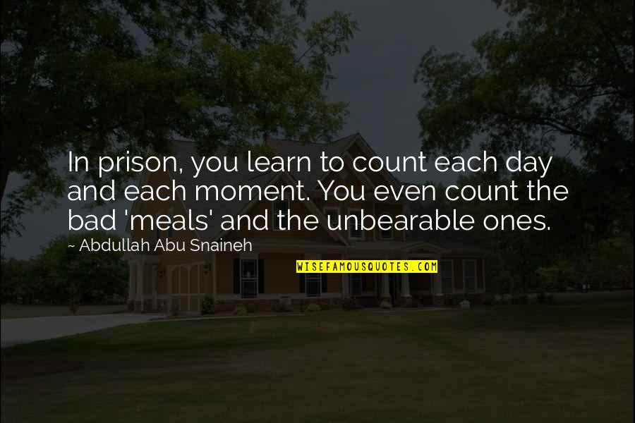 My Day Ones Quotes By Abdullah Abu Snaineh: In prison, you learn to count each day