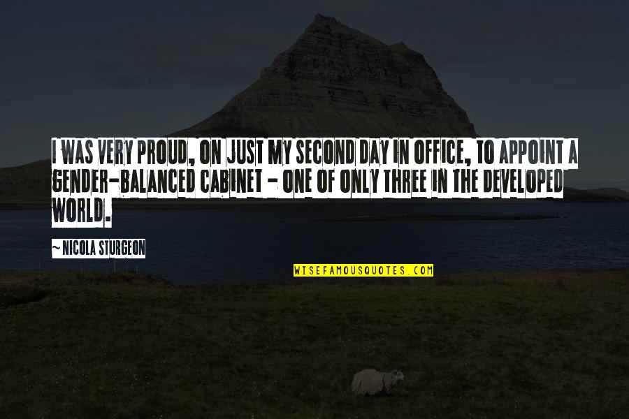 My Day Quotes By Nicola Sturgeon: I was very proud, on just my second My Day Quotes By Nicola Sturgeon: I was very proud, on just my second