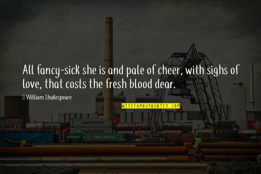 My Dear I Love You Quotes By William Shakespeare: All fancy-sick she is and pale of cheer,