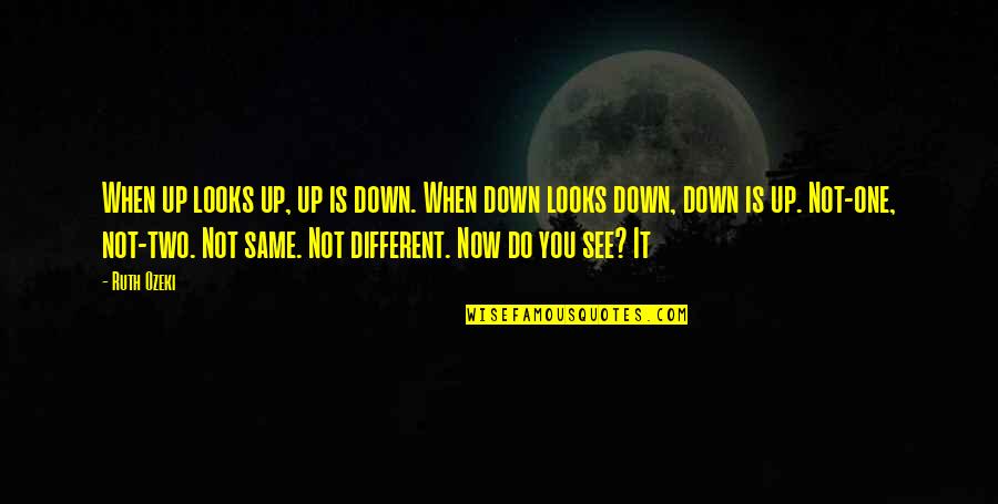 My Different Looks Quotes By Ruth Ozeki: When up looks up, up is down. When