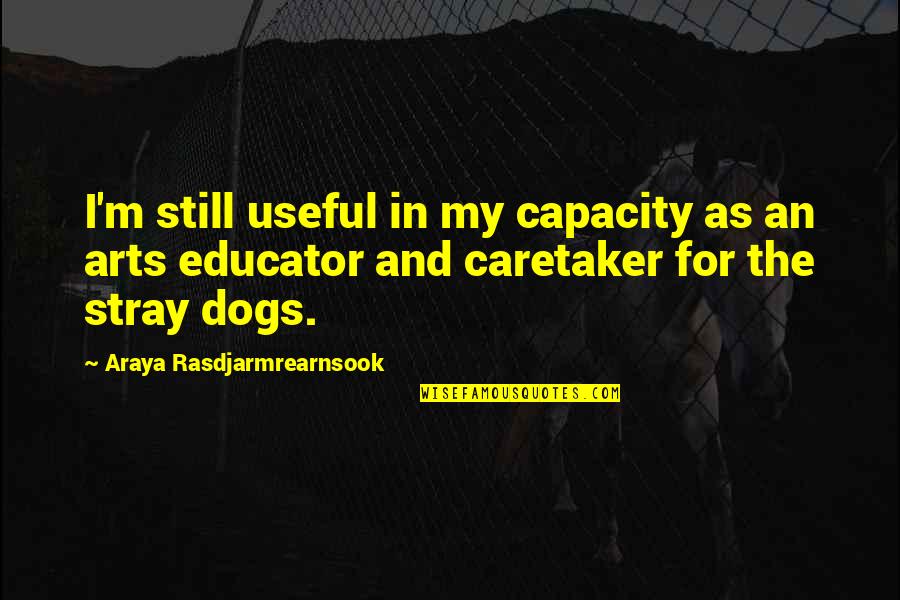 My Dog And I Quotes By Araya Rasdjarmrearnsook: I'm still useful in my capacity as an