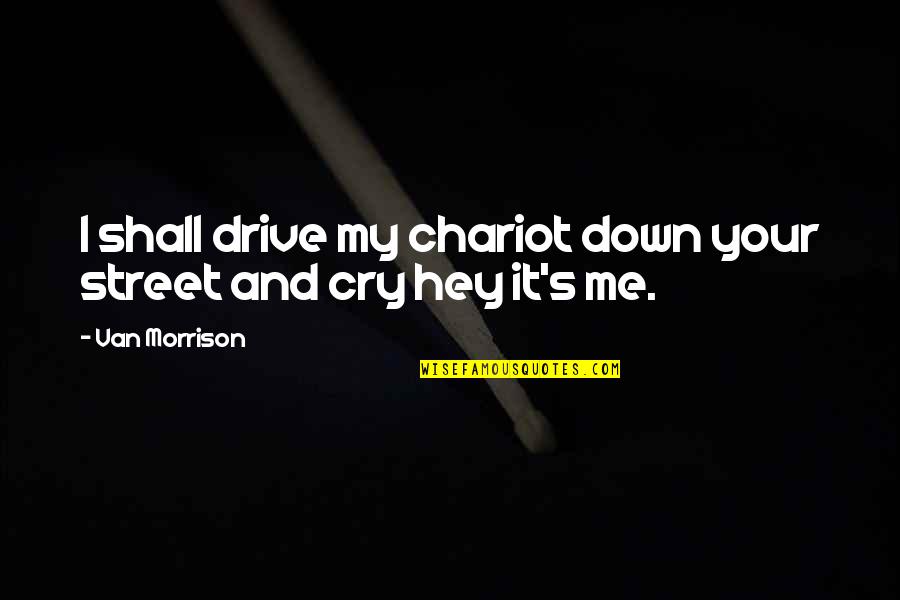 My Drive Quotes By Van Morrison: I shall drive my chariot down your street