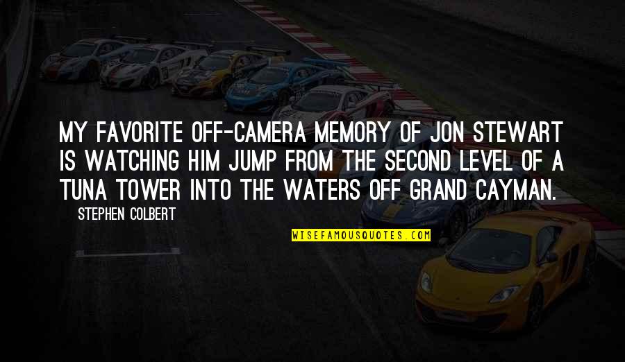 My Favorite Memory Quotes By Stephen Colbert: My favorite off-camera memory of Jon Stewart is