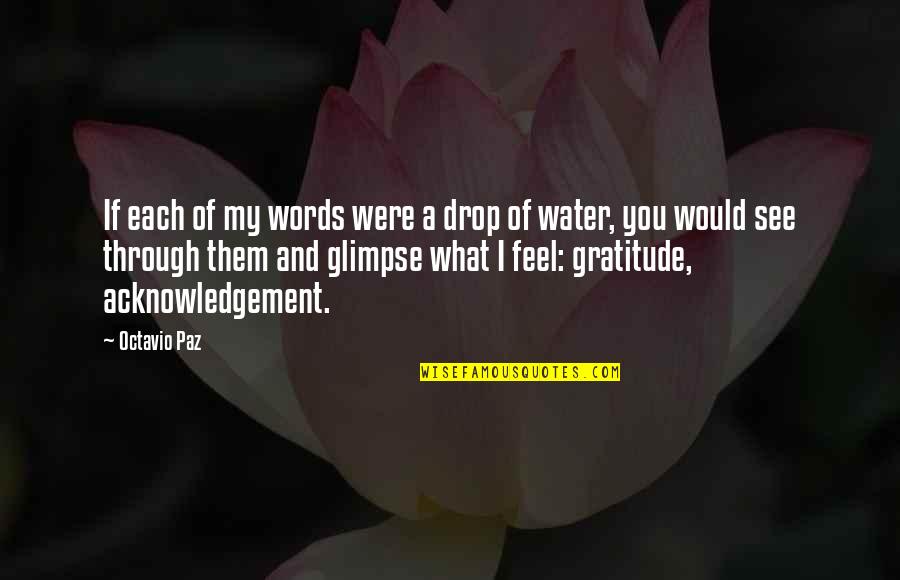 My Favorite Niece Quotes By Octavio Paz: If each of my words were a drop