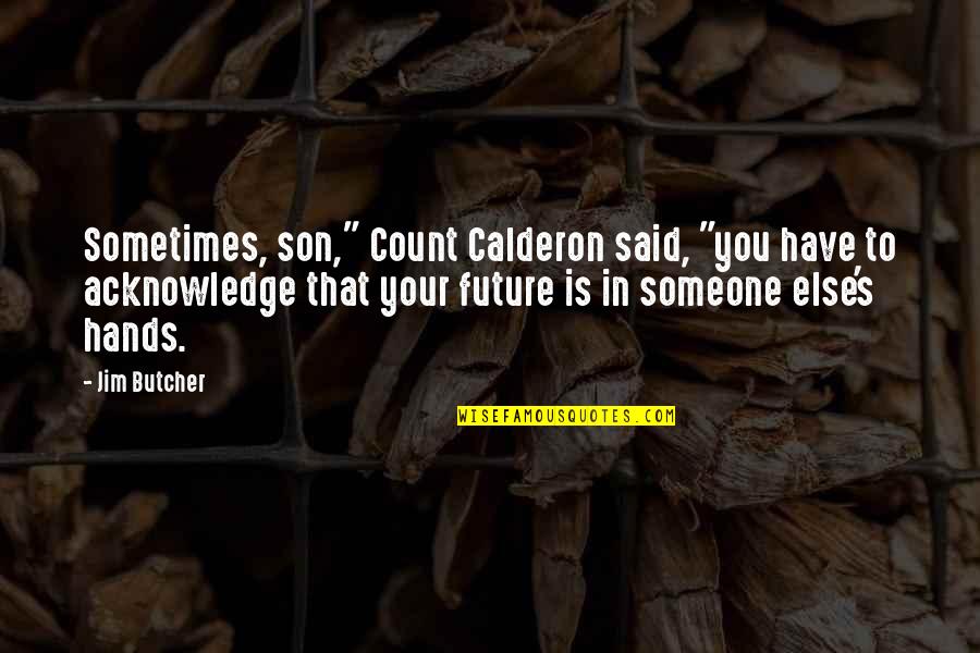 My Future Son Quotes By Jim Butcher: Sometimes, son," Count Calderon said, "you have to