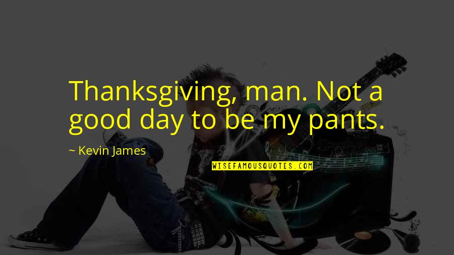 My Good Man Quotes By Kevin James: Thanksgiving, man. Not a good day to be My Good Man Quotes By Kevin James: Thanksgiving, man. Not a good day to be
