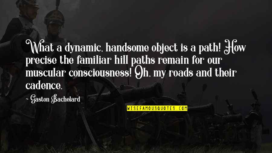 My Handsome Quotes By Gaston Bachelard: What a dynamic, handsome object is a path!