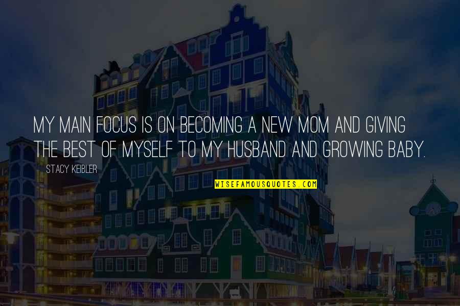 My Husband And Baby Quotes By Stacy Keibler: My main focus is on becoming a new