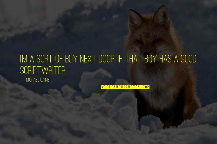 My Husband Left Me For Another Woman Quotes By Michael Caine: I'm a sort of boy next door. If
