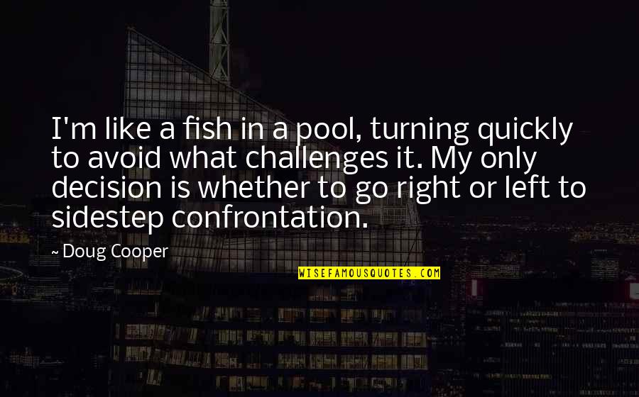 My Identity Quotes By Doug Cooper: I'm like a fish in a pool, turning