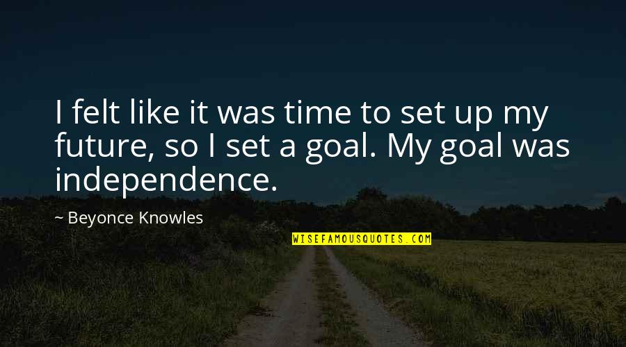 My Independence Quotes By Beyonce Knowles: I felt like it was time to set