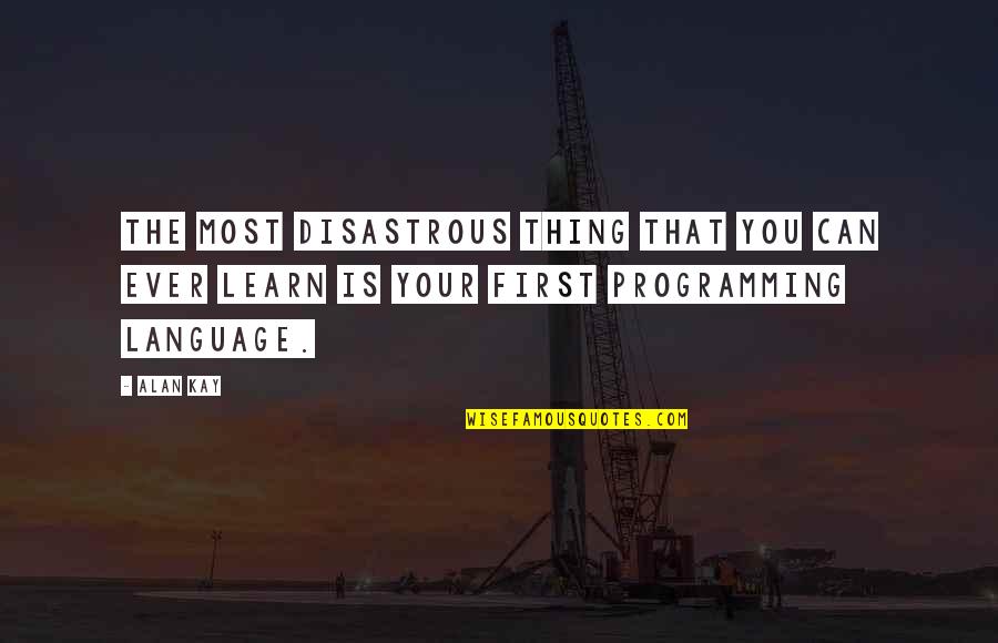 My Life Belongs To Me Quotes By Alan Kay: The most disastrous thing that you can ever