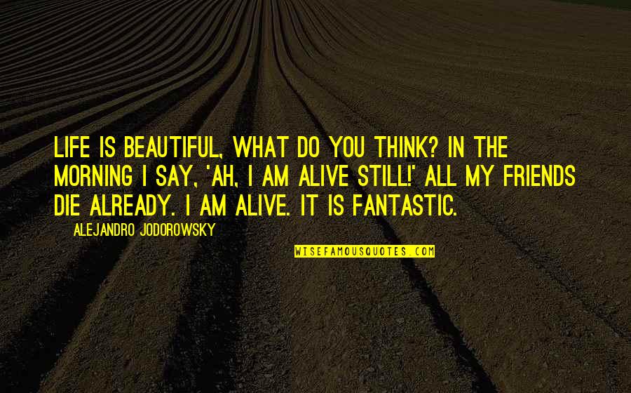 My Life Is Beautiful Quotes By Alejandro Jodorowsky: Life is beautiful, what do you think? In My Life Is Beautiful Quotes By Alejandro Jodorowsky: Life is beautiful, what do you think? In