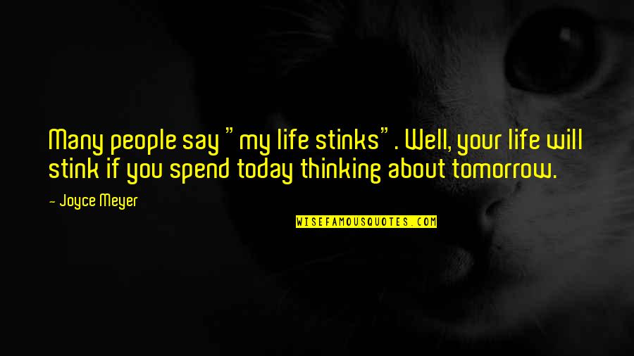 My Life Stinks Quotes By Joyce Meyer: Many people say "my life stinks". Well, your