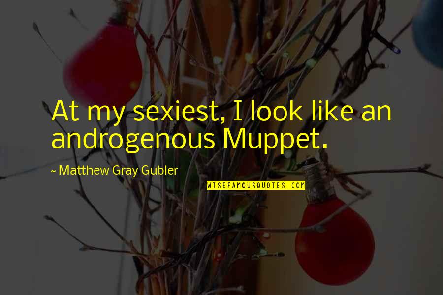 My Looks Quotes By Matthew Gray Gubler: At my sexiest, I look like an androgenous