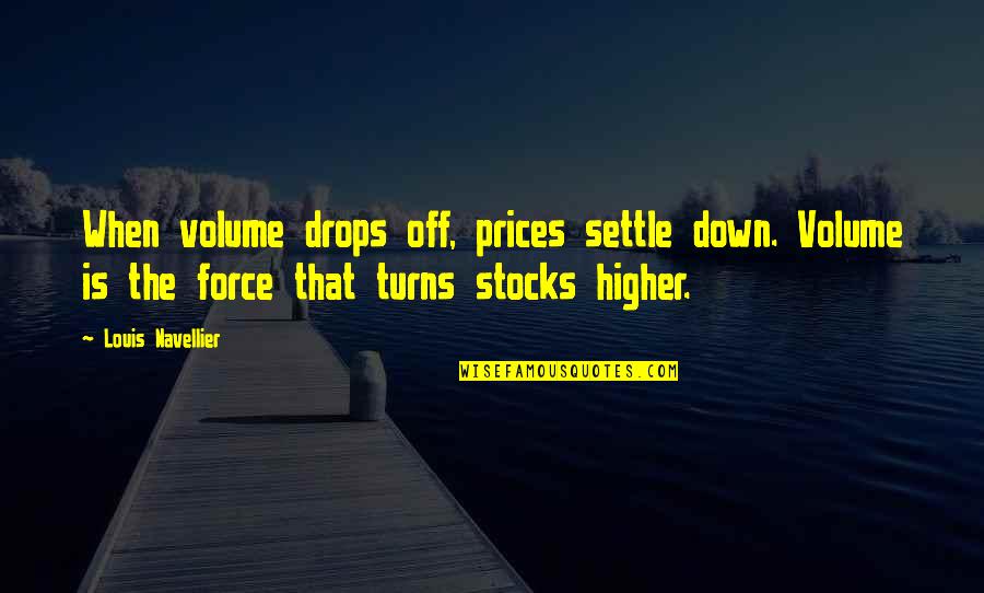 My Love For Allah Quotes By Louis Navellier: When volume drops off, prices settle down. Volume